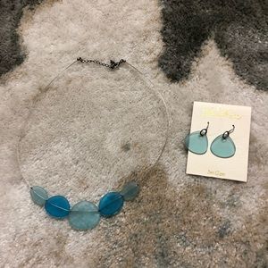 Matching Sea Glass necklace and earrings